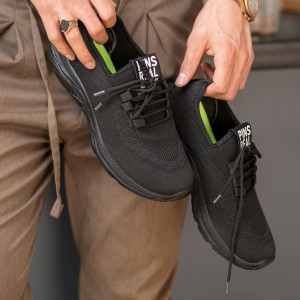 حراج این هفته کفش اسپرت مخصوص پیاده روی مردانه قابل شستشو زیره طبی  مدل جورابی اسچیکرز رنگ طوسی 3357