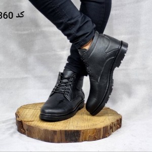 فروش کفش نیم بوت ساقداراستثنائی مردانه پسرانه ساده بندی خردلی خوش رنگ با ارسال رایگان 2355