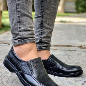 فروش ویژه کفش مجلسی مردانه چرم طبیعی تبریز زیره طبی بندی سگکی عسلی با ارسال رایگان