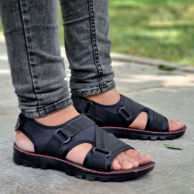 حراج ویژه صندل مردانه و پسرانه مدل جدید رنگ مشکی زیره پیو  طبی راحت و با کیفیت با ارسال رایگان