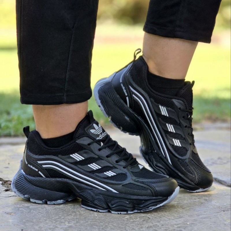 فروش  ویژه کفش اسپرت دخترانه و زنانه مدل ادیداس رنگ مشکی طوسی  یه مدل جدید و مدرن با ارسال رایگان