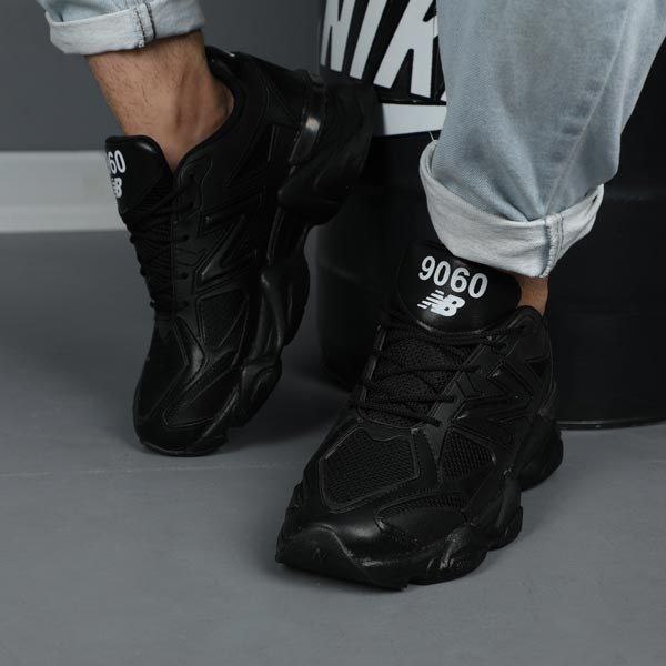 فروش هیجان انگیز کفش کتونی اسپرت مردانه و پسرانه مدل نیوبالانس رنگ مشکی تمام فوق العاده خوش پا و مدرن با ارسال رایگان