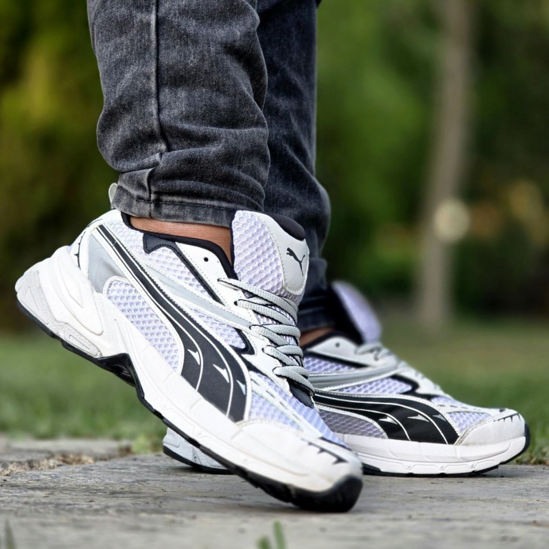 فروش منحصر بفرد کفش کتونی اسپرت مردانه و پسرانه مدل اسیکس  زیبا و جذاب رنگ سفید مشکی با ارسال رایگان