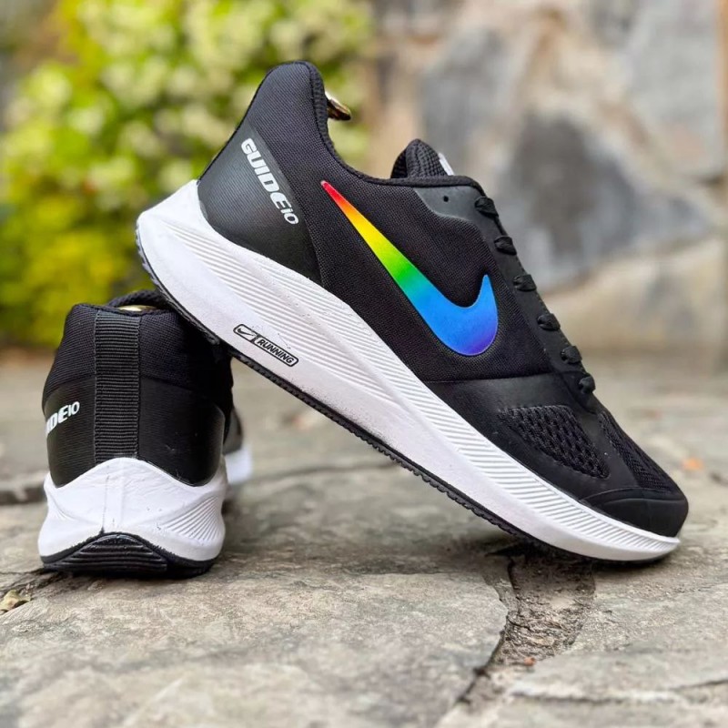 حراج جدید ترین کفش اسپرت مردانه مدل نایک اسپیسر به روز و باوقار رنگ مشکی نایک رنگین کمان با ارسال رایگان