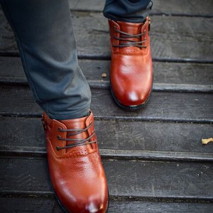 فروش ویژه کفش  چرم طبیعی زیره طبی رنگ قهوه ای فوق العاده خوشپا وشیک با ارسال رایگان