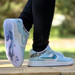 فروش  ست کفش  اسپرت مردانه زنانه مدل نایک دراگون Nike Dragon  زیبا و با کیفیت رنگ طوسی سفید  با ارسال رایگان
