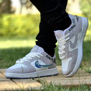 فروش هیجان انگیز ست کفش  اسپرت مردانه زنانه مدل نایک دراگون Nike Dragon  زیبا و پرفروش رنگ مشکی آبی زیره سفیدبا ارسال رایگان