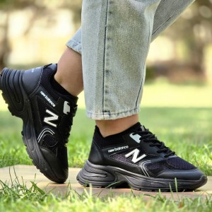 فرووش عااااالی کفش کتونی اسپرت مردانه و زنانه مدل نیوبالانس زیبا و جذاب رنگ مشکی تمام با ارسال رایگان