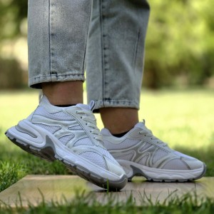 حراج عاالی کفش کتونی اسپرت دخترانه و زنانه مدل نیوبالانس اصیل و سبک رنگ طوسی نقره ای با ارسال رایگان