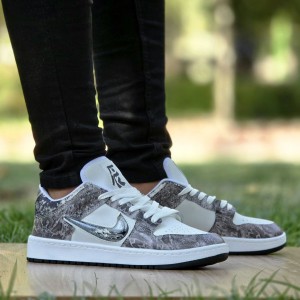 فروش  ست کفش  اسپرت مردانه زنانه مدل نایک دراگون Nike Dragon  زیبا و با کیفیت رنگ طوسی سفید  با ارسال رایگان