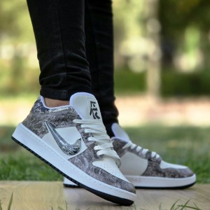 فروش  ست کفش  اسپرت مردانه زنانه مدل نایک دراگون Nike Dragon  زیبا و با کیفیت رنگ طوسی سفید  با ارسال رایگان