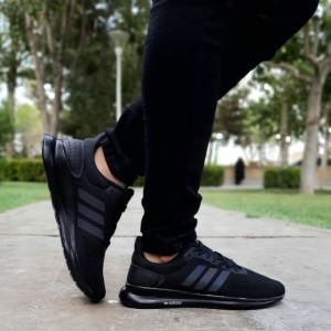 بمب این هفته کفش کتونی اسپرت مردانه و پسرانه مدل ادیداس اسپیسر جدید رنگ مشکی طوسی با ارسال رایگان