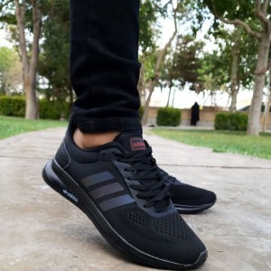 بمب این هفته کفش کتونی اسپرت مردانه و پسرانه مدل ادیداس اسپیسر جدید رنگ مشکی طوسی با ارسال رایگان