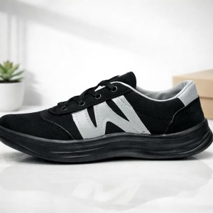 حراج  محدود کفش کار مردانه پسرانه مدل دبلیو W خاص رنگ مشکی با ارسال رایگان