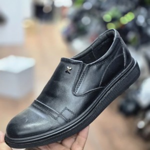 حرااااج ویژه کفش چرم طبیعی تبریز مردانه رنگ مشکی روی دوخت دار جدید و با کیفیت منحصر به فرد با ارسال رایگان