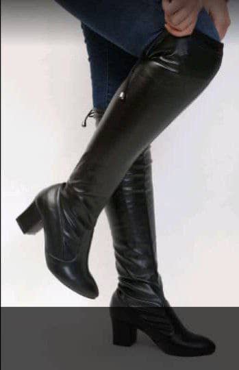 چکمه بالای زانو پاشنه 7 سانت