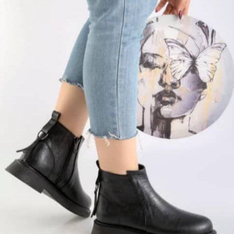 نیم بوت پشت حلقه ای