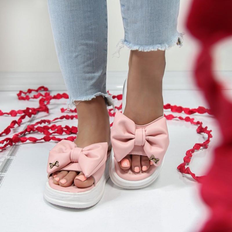 اسلیپر (روفرشی ) پاپیونی چرمی