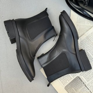 بوت جلو مربعی وسط زیپ