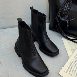 بوت جلو مربعی وسط زیپ