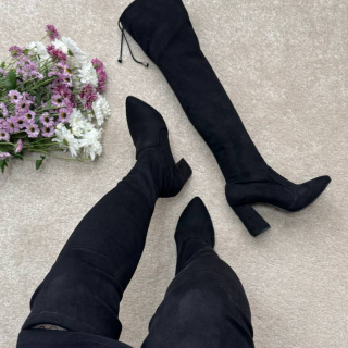 چکمه بالای زانو پاشنه 7 سانت