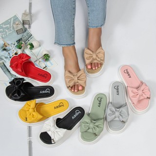 اسلیپر (روفرشی ) پاپیونی چرمی