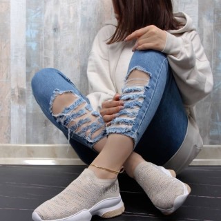 کتونی جورابی نگینی