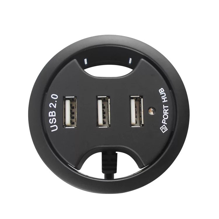 جاکابلی میز اداری گرد هاب و شارژر USB موبایل 3 پورت شوجی SH-1142