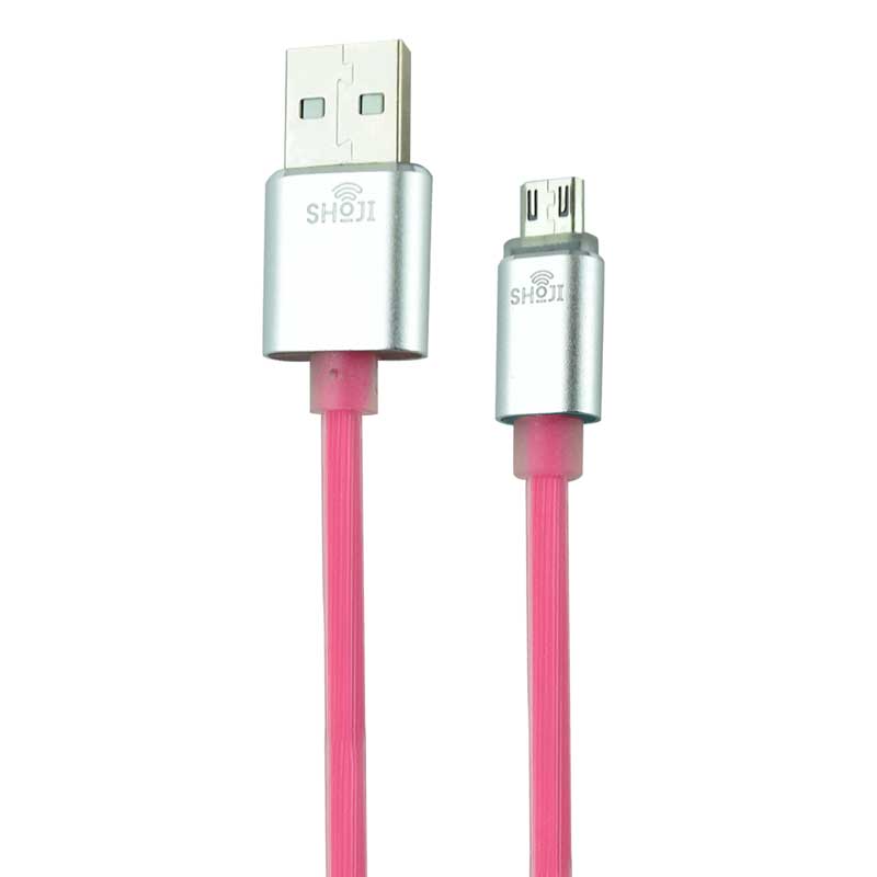 کابل شارژ میکرو یو اس بی اندروید رنگی سیلیکونی شوجی SH-1033