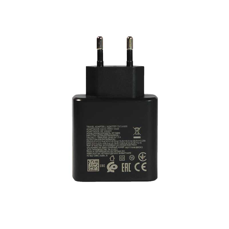 شارژر تایپ سی 45 وات  سامسونگ ویتنام + کابل تایپ سی مدل EP-TA845   SH-1002