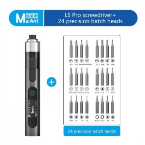 ست پیچ گوشتی شارژی 25 تکه مانت Ma ant L5 Pro + استند رومیزی SH-1173