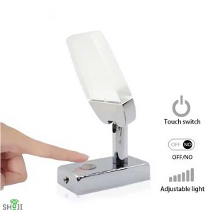 چراغ مطالعه دیواری + شارژر USB کمپر و کاروان SH-1208