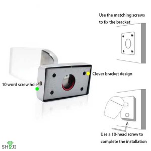 چراغ مطالعه دیواری + شارژر USB کمپر و کاروان SH-1208
