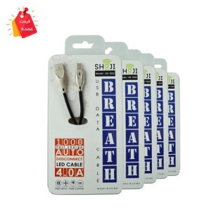 خرید عمده کابل شارژر قطع کن هوشمند TYPE-C | تایپ سی با نشانگر LED شوجی کد: SH-1022
