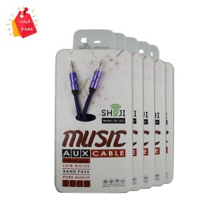 خرید عمده کابل AUX  رنگی آیوایکس SH-1031 شوجی بافته شده
