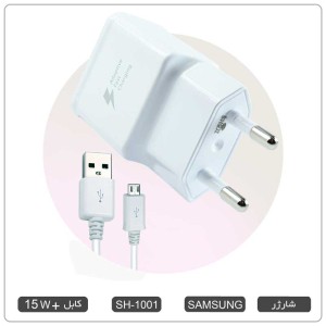 شارژر اصلی سامسونگ NOTE4-A10-A10s فست شارژر 15W + کابل میکرو یو اس بی اندروید r37g15z7jp کد:SH-1001