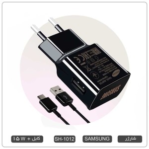 شارژر سامسونگ A50-S10 فست شارژر اصلی 15W + کابل تایپ سی EP-TA20CBCQGCH کد:SH-1012
