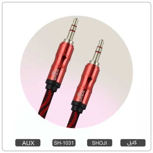 کابل AUX رنگی استریو بافته شده شوجی SH-1031