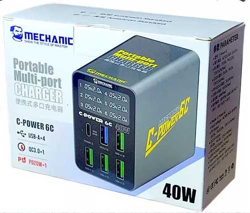 مولتی شارژر تستر مکانیک C-POWER 6M 40w