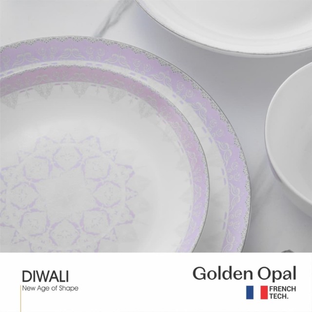 سرویس غذاخوری گلدن اوپال 26 پارچه الیزابت قالب Diwali