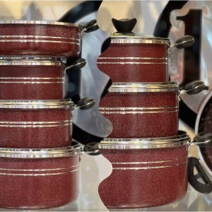 سرویس قابلمه گرانیتی 14پارچه رژینا