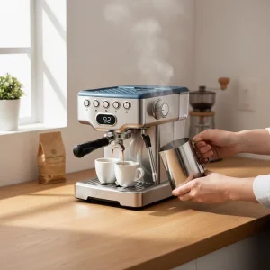 اسپرسوساز مباشی مدل ME-ECM2115 رنگ خاکستری