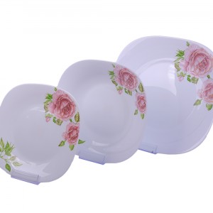 سرویس 6نفره اوپال Leon طرح مرسده صورتی