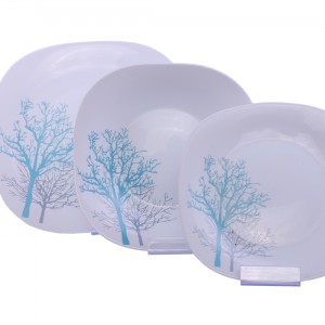 سرویس 6نفره اوپال Leon طرح شادو آبی