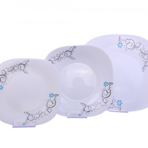 سرویس 6نفره اوپال Leon طرح اینتیمینی آبی