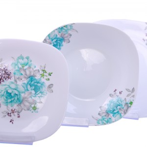 سرویس 6نفره اوپال Leon طرح مهسان آبی