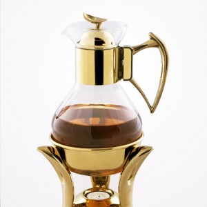 گرم نگهدارنده نوشیدنی طلایی براق تک استیل 971G