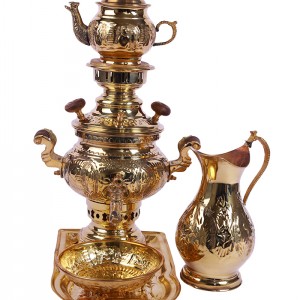 سماور 2 لیتری شاندیز مدل زرد قلم