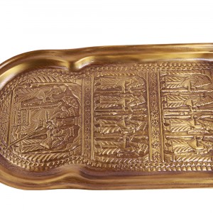 سینی  آنتیک قلم کاری