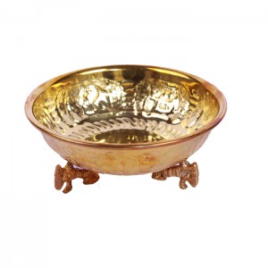 جام زرد قلم کاری